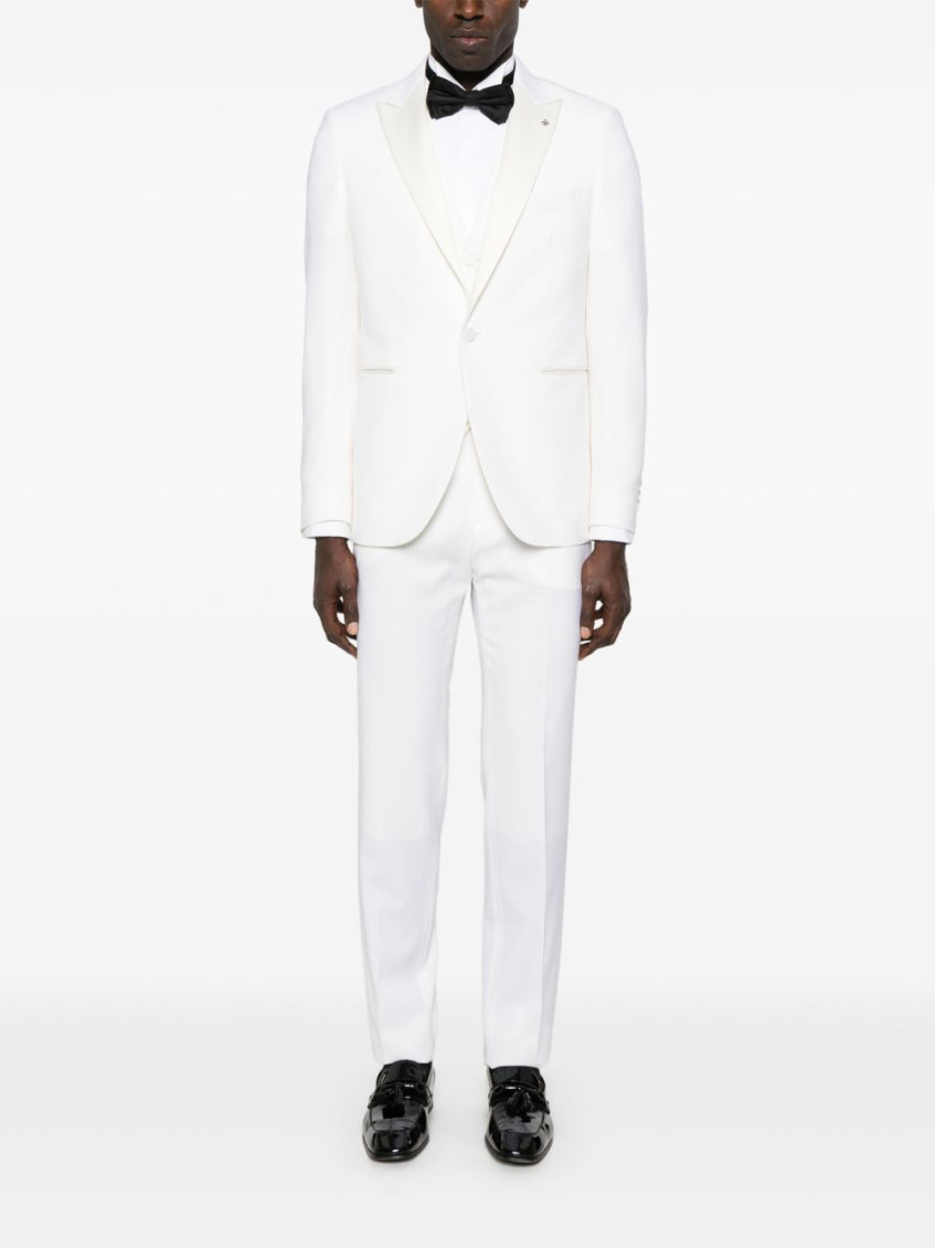 White wool suit