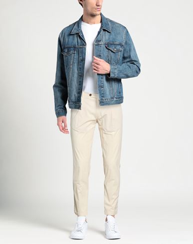 Man Pants Beige Size 32 Cotton, Polyamide, Elastane
