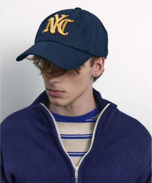 NYC EMBROIDERED BALL CAP NAVY
