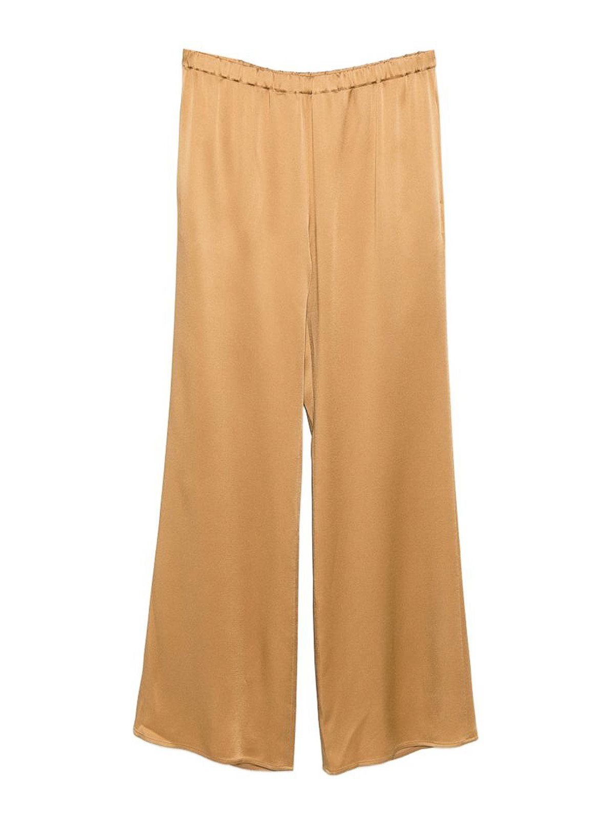 Soft tiete trousers in ochre yellow