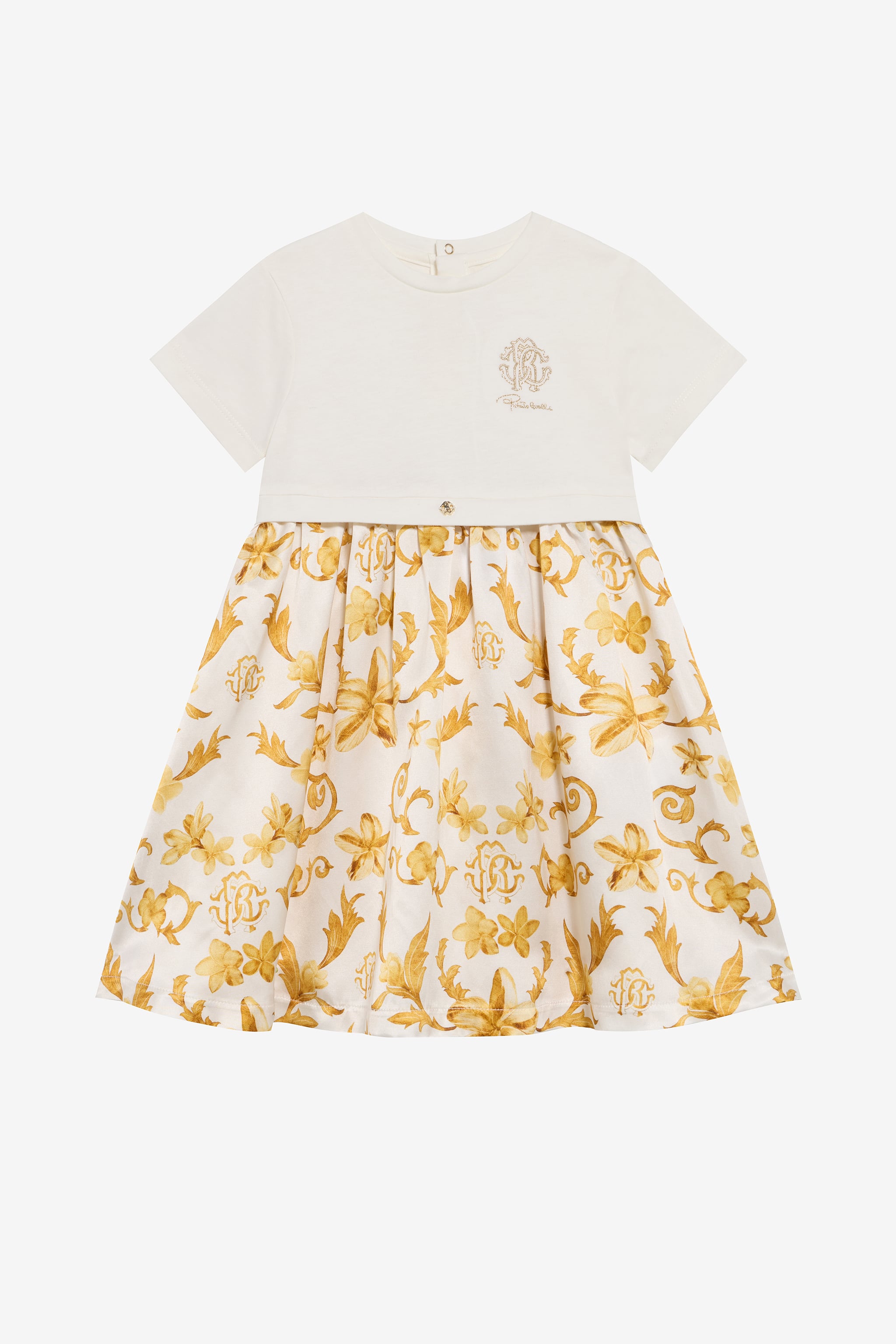 Araldic Print Silk Cotton Dress