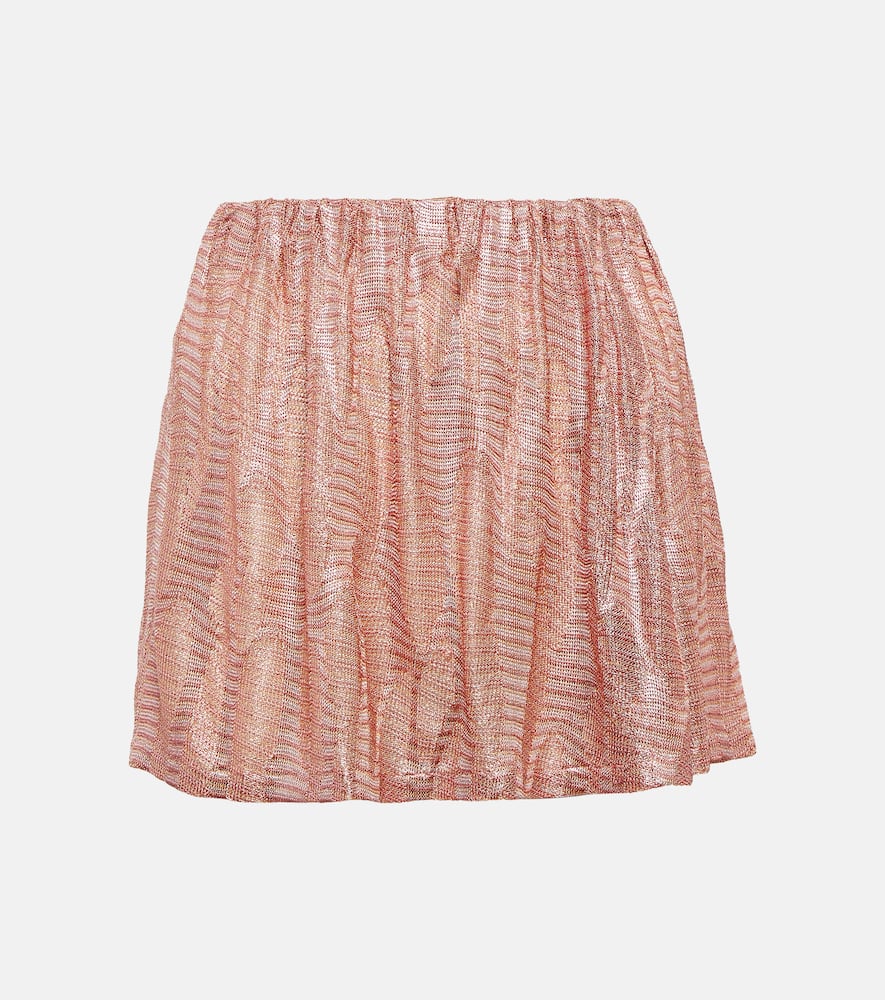 Jacquard miniskirt