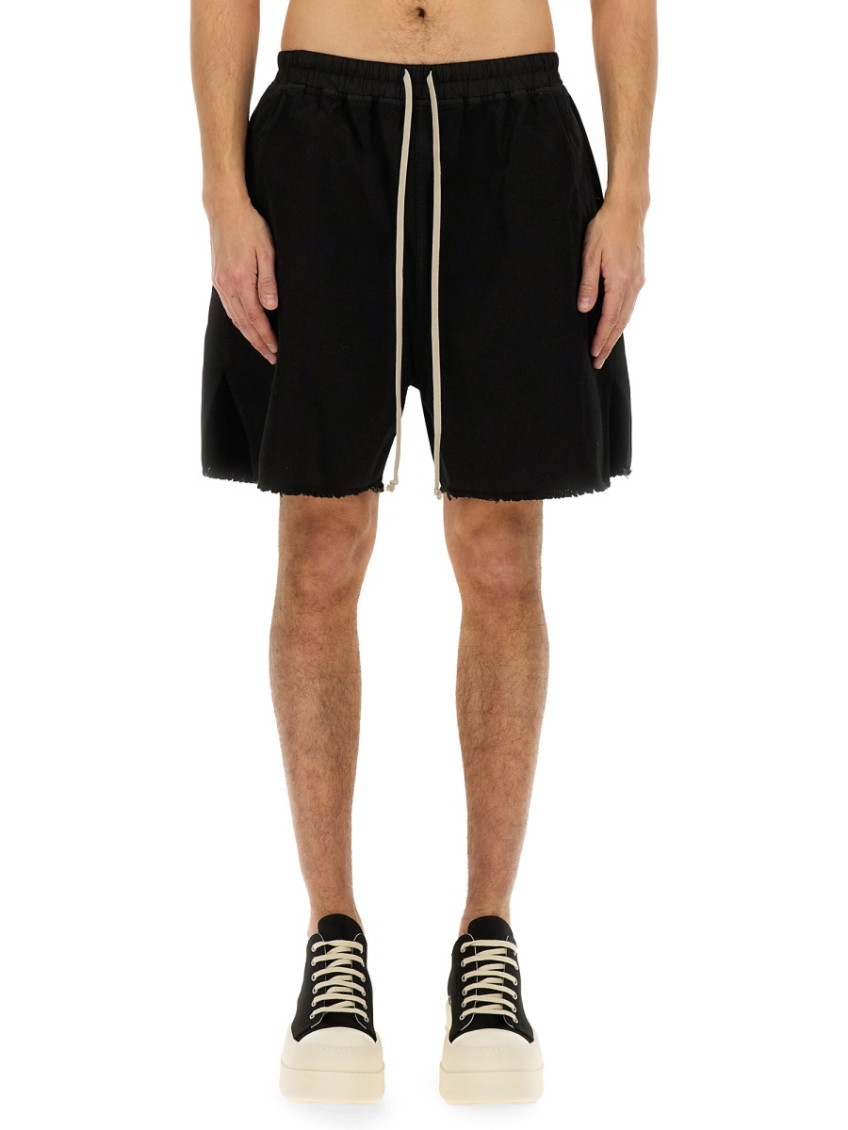 Black Solid Shorts