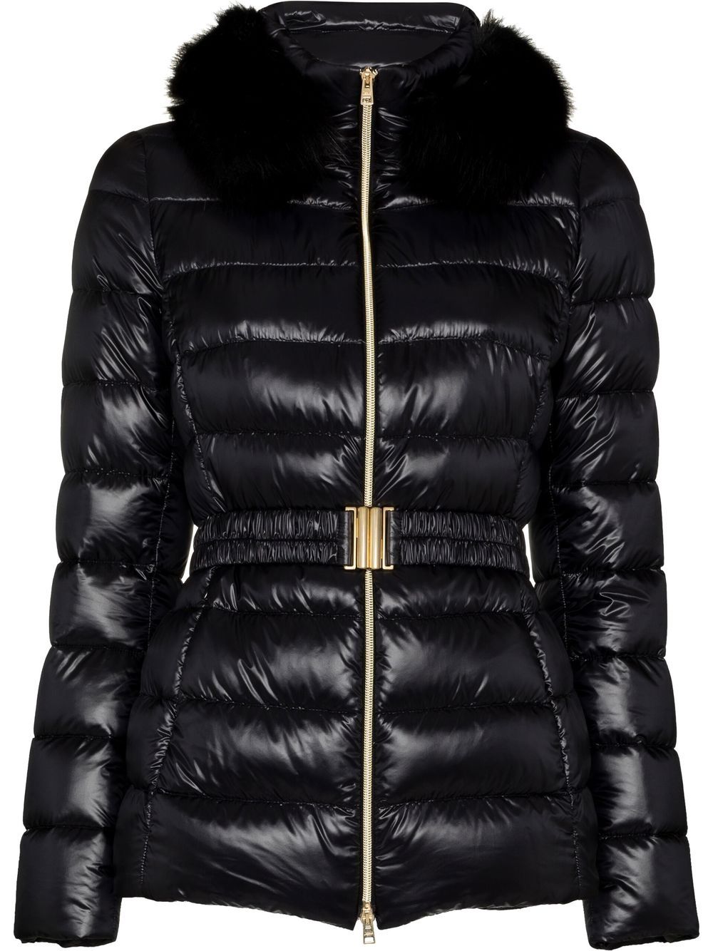 Hooded down jacket - Blue