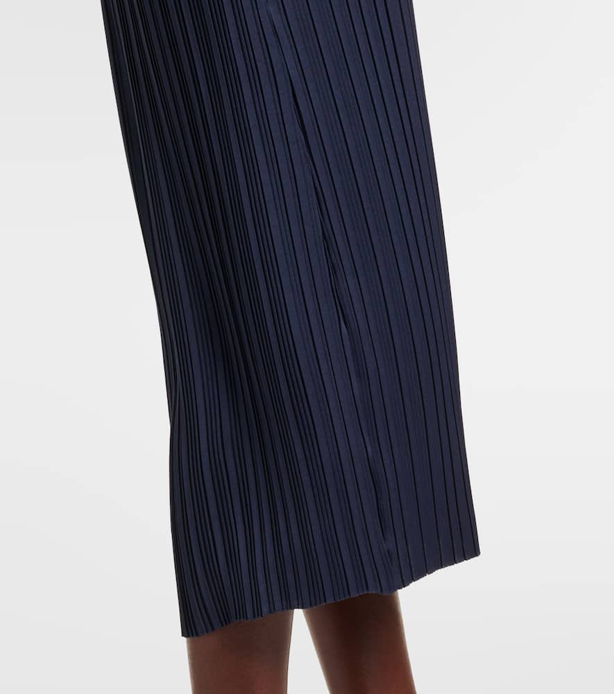 Pleated midi skirt
