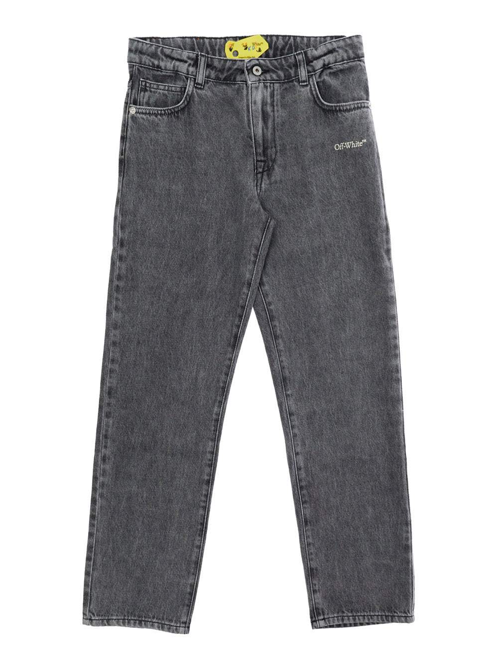 Five-Pocket Cotton Jeans — Gray