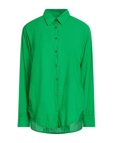 Woman Shirt Green Size L Cotton