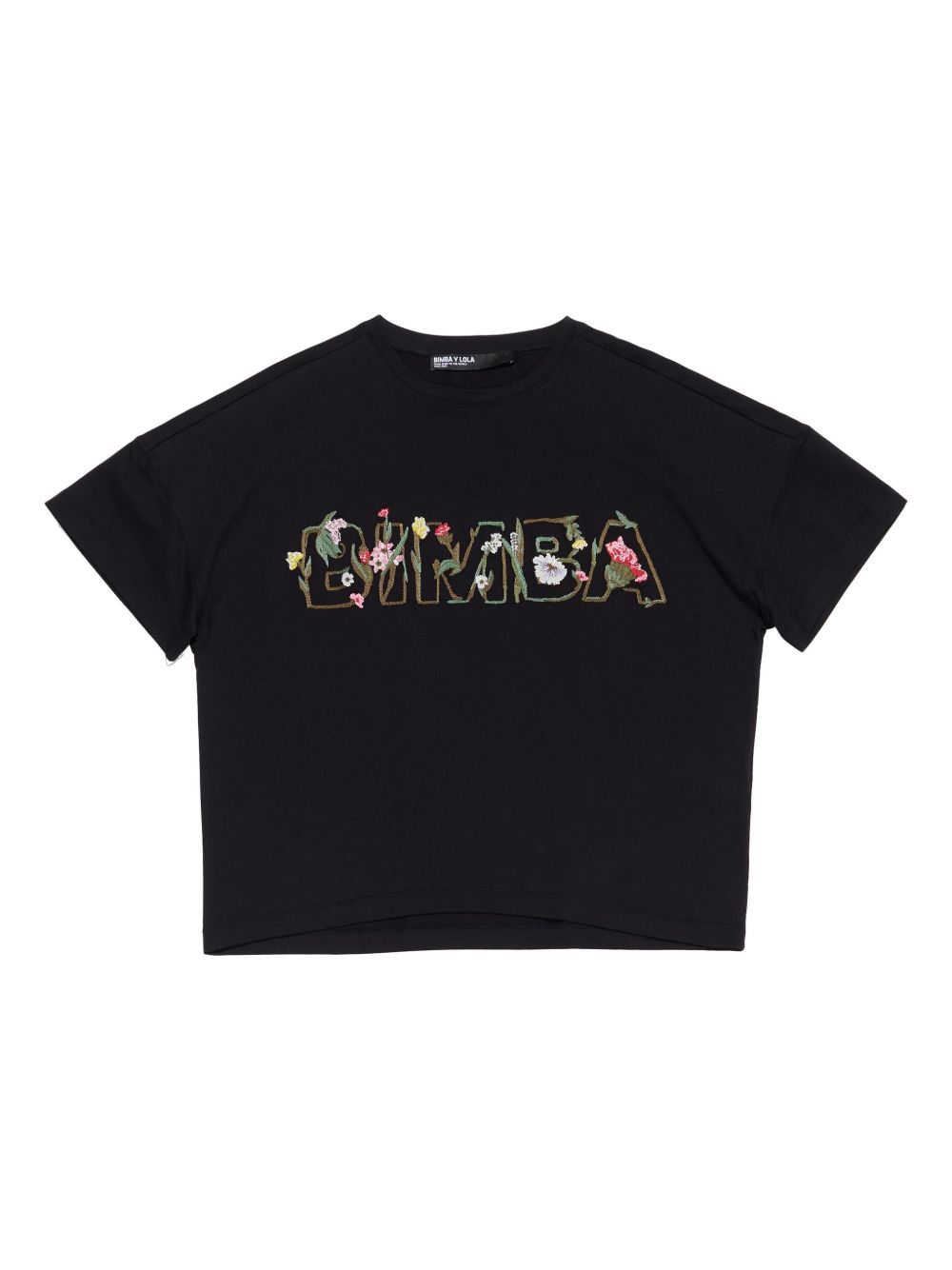 Bimba y Lola embellished graphic T-shirt - Black