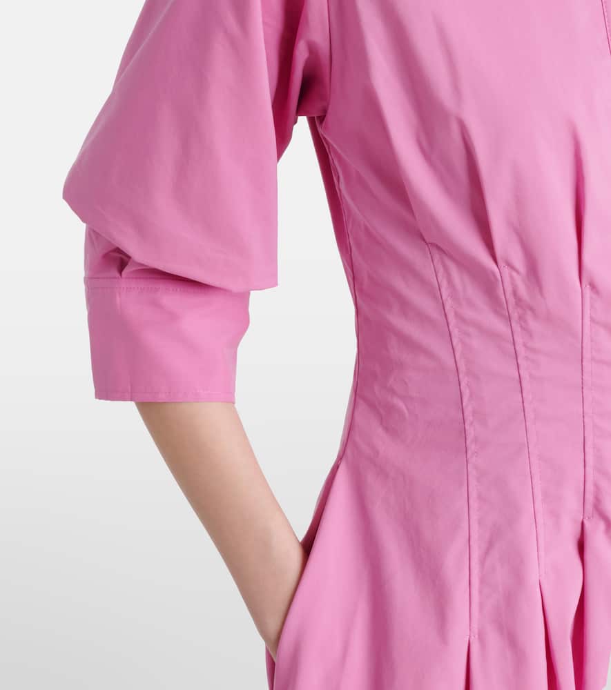 Jazz cotton-blend poplin shirt dress