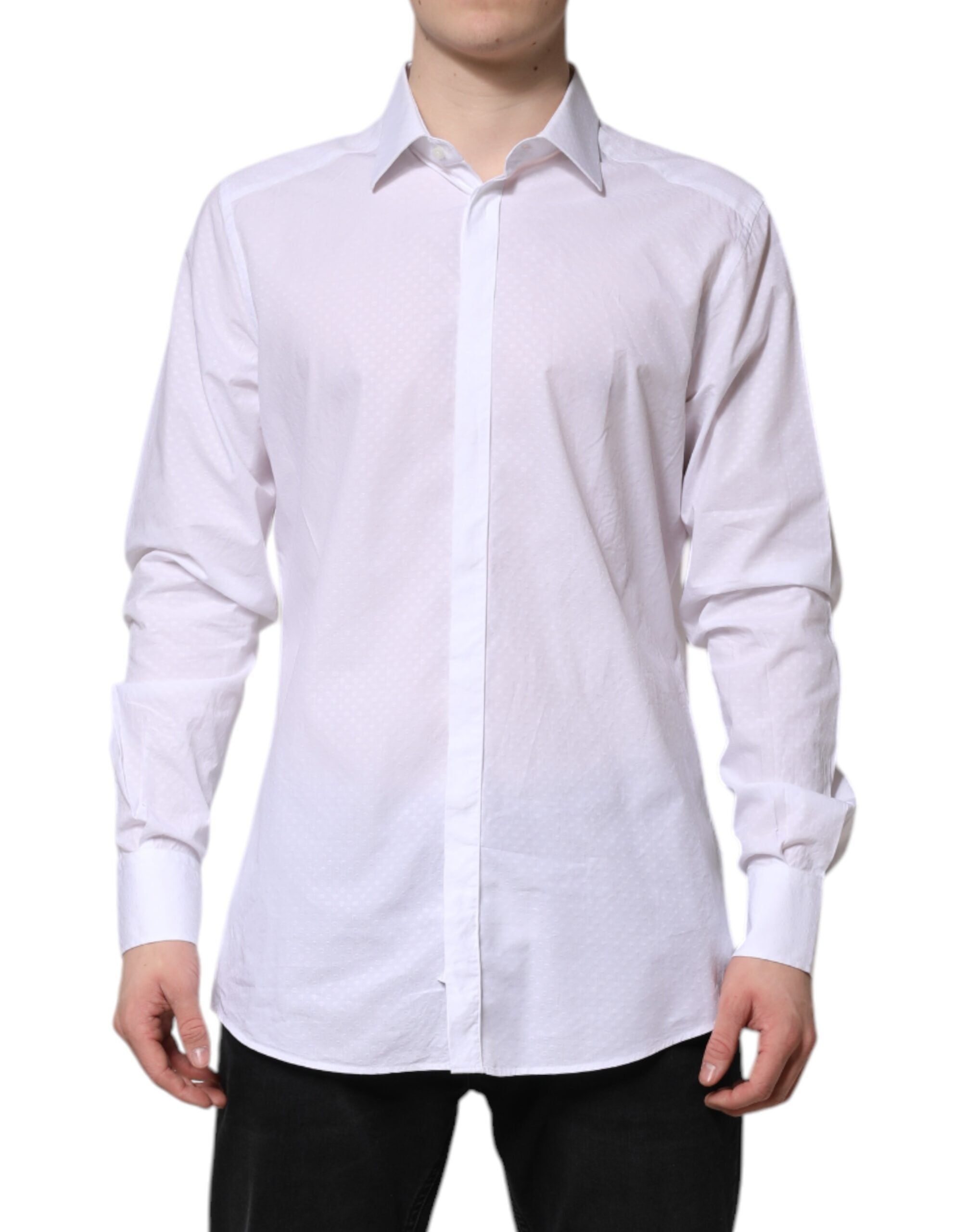 Cotton Dress Shirt Shirt — White