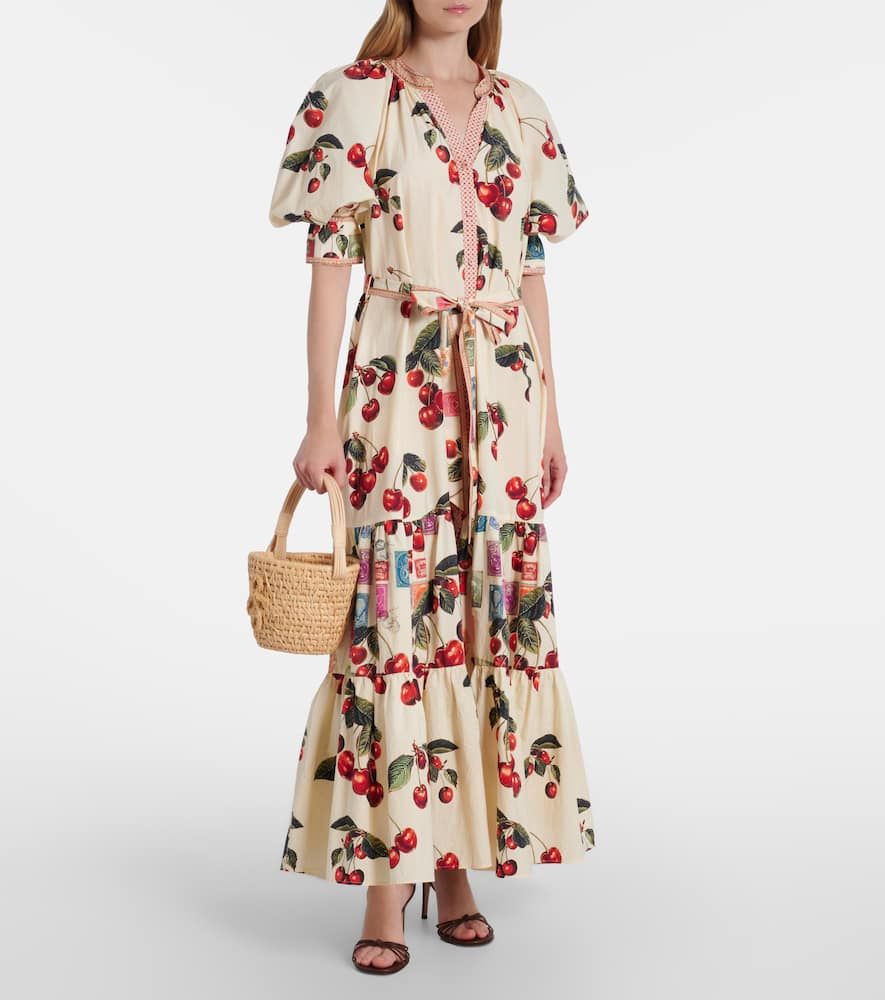 Notes From The Road printed cotton shirt dress