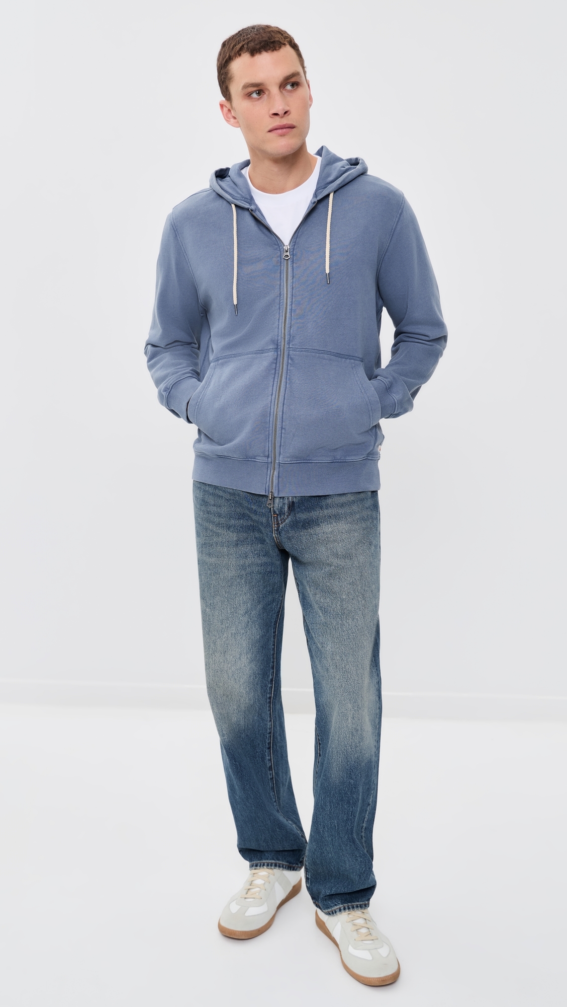 Oceanside Fleece Zip Hoodie Blue Creek