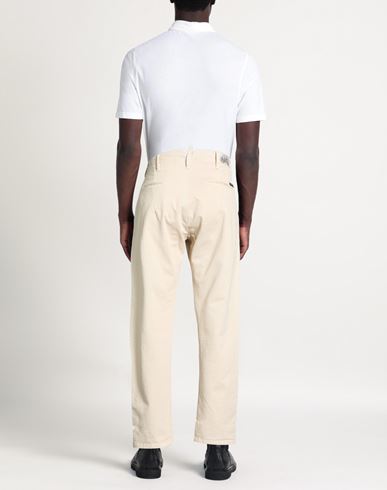 Man Pants Beige Size 30 Cotton, Elastane