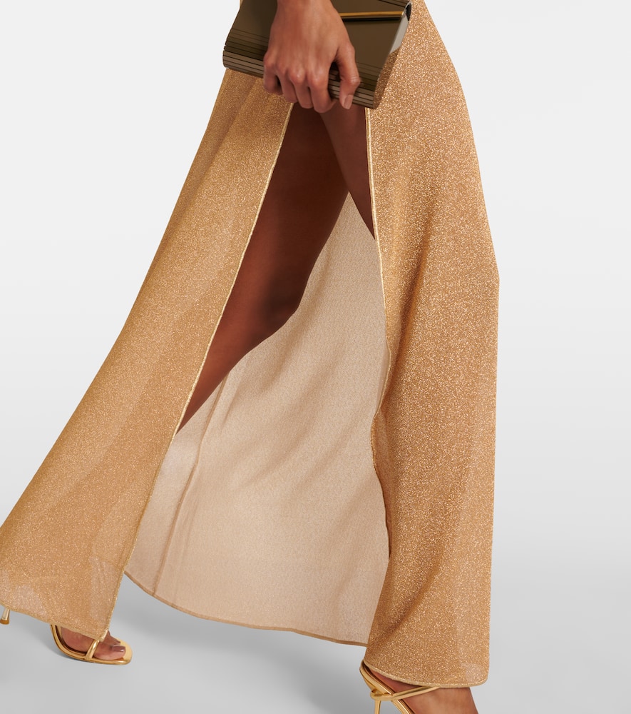 Oséree Lumière metallic maxi dress
