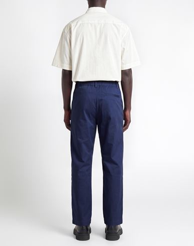 Man Pants Navy Size L Cotton, Polyester, Elastane