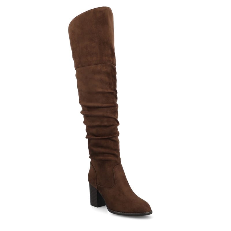 Women's Kaison Wide Calf Over The Knee Boots (Chocolate)
