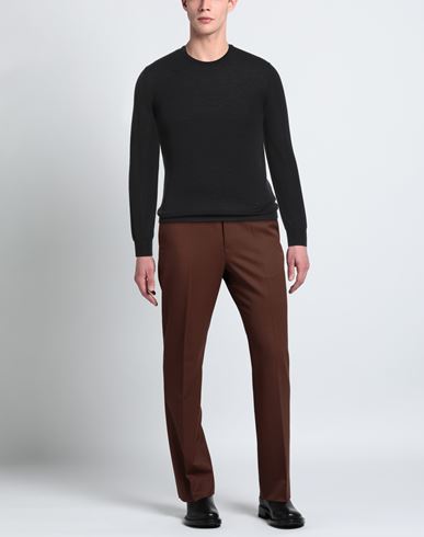 Man Sweater Black Size 36 Virgin Wool