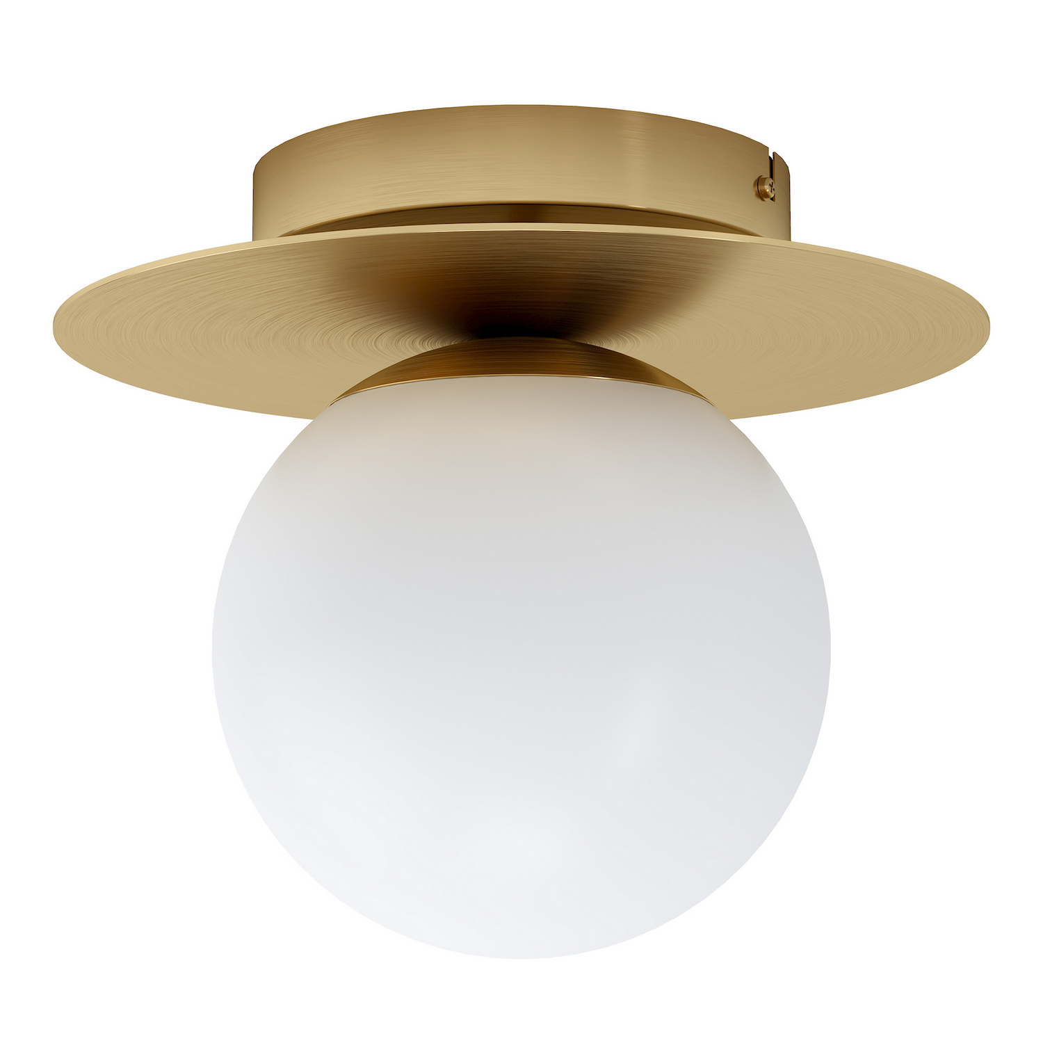 Brushed Brass One Light Ceiling Mount from the Arenales Collection