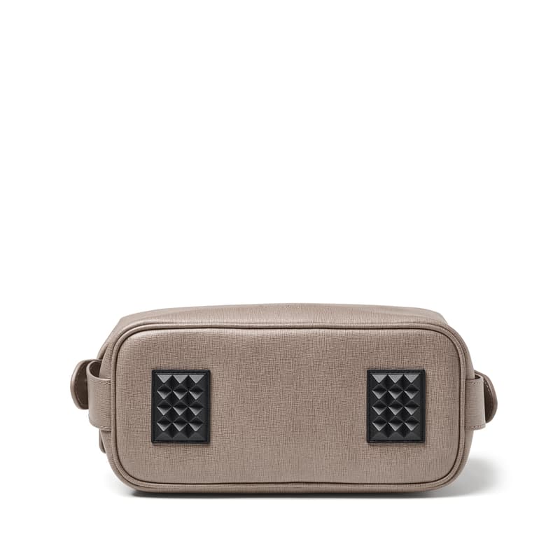 Mount Street Washbag in Warm Grey Saffiano