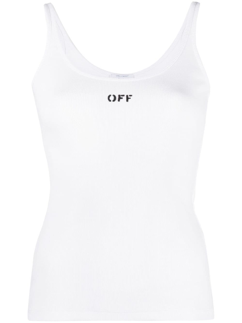 Off Stamp stretch-cotton tank top