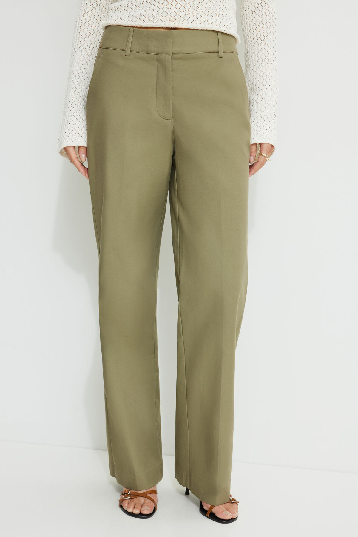 Clean Straight Leg Pants