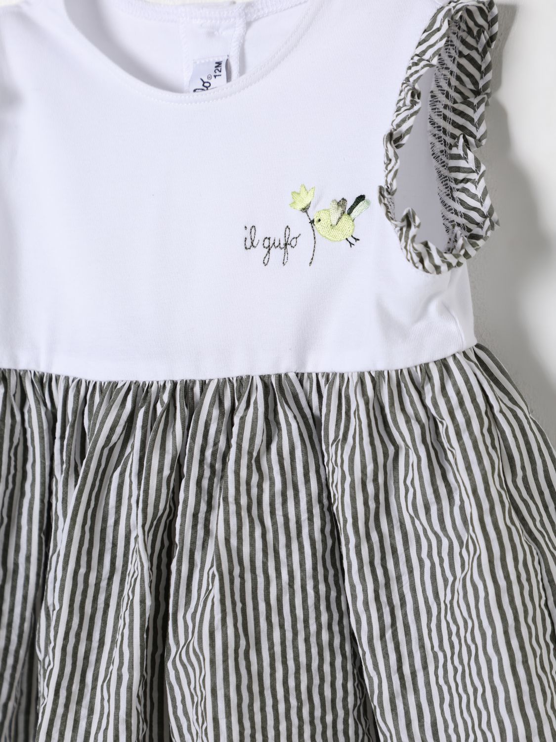 Romper IL GUFO Kids color Grass Green