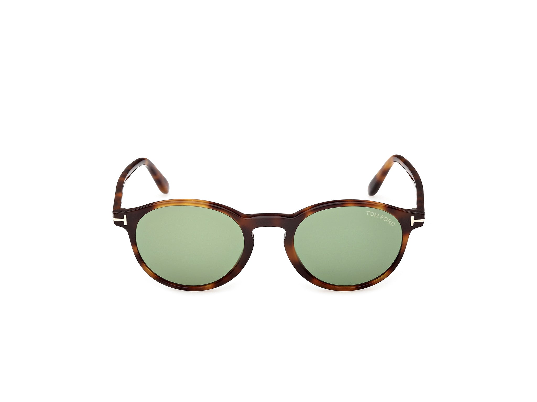 TOM FORD Man TOM FORD FT1331 PRESCOTT-02 53N Sunglasses Acetate Havana Green Round Norma