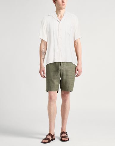 Man Shirt Light grey Size L Linen