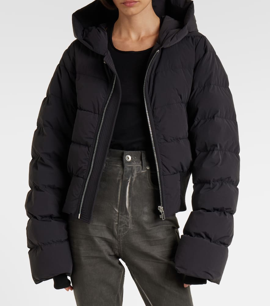 Hooded down jacket