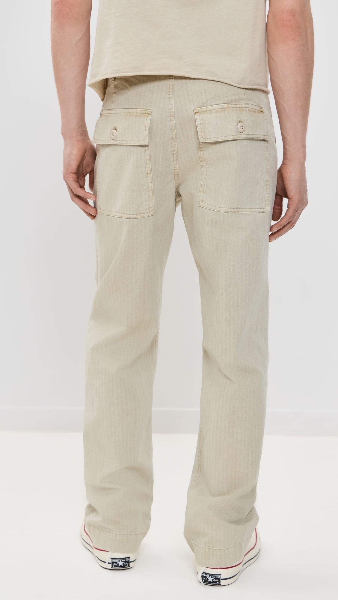 Alex Mill Field Pants in Herringbone Stoneware