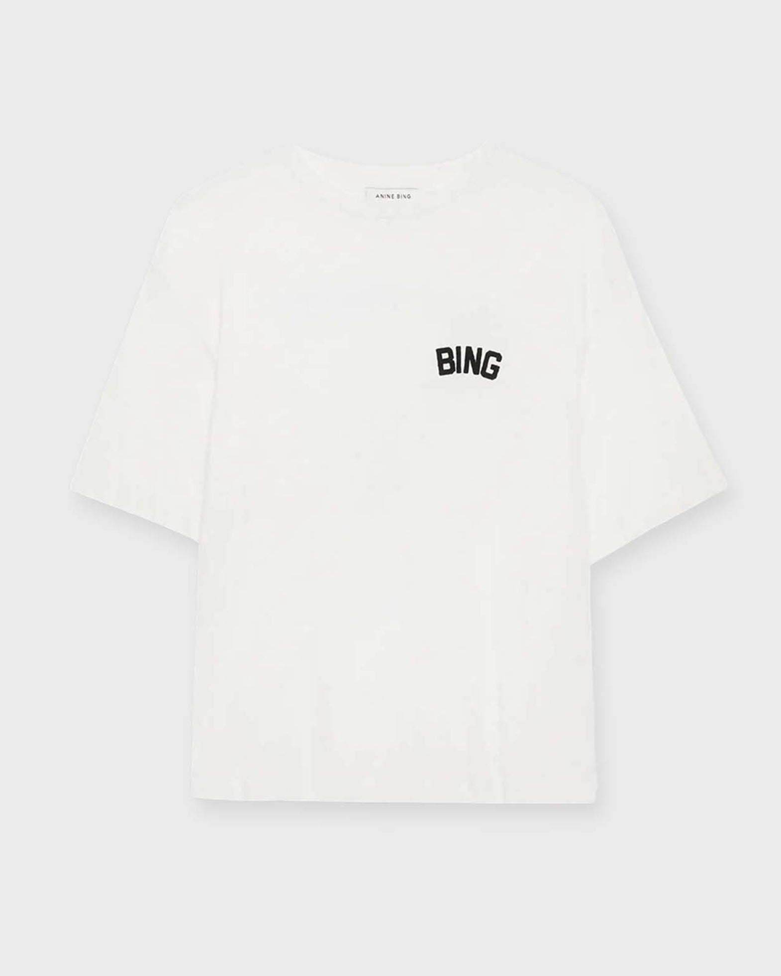 Anine Bing T-Shirt Louis Tee Hollywood Ivory
