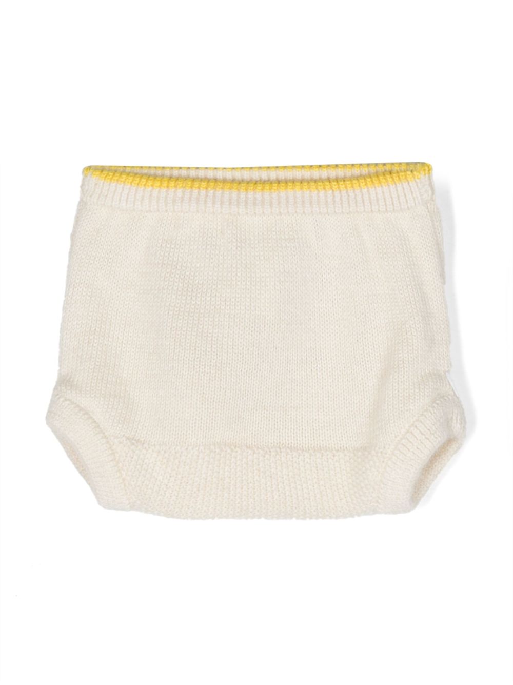 Alpaca-blend intarsia-knit shorts - Neutrals