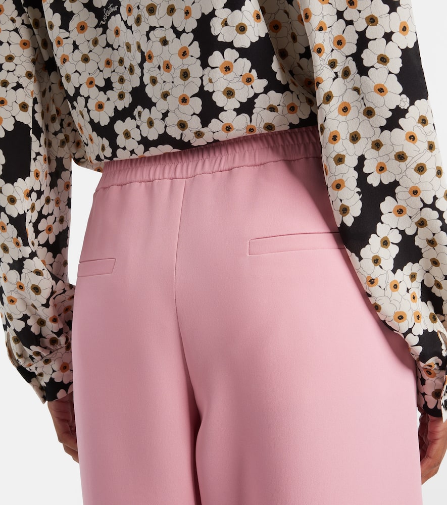 Silk wide-leg pants