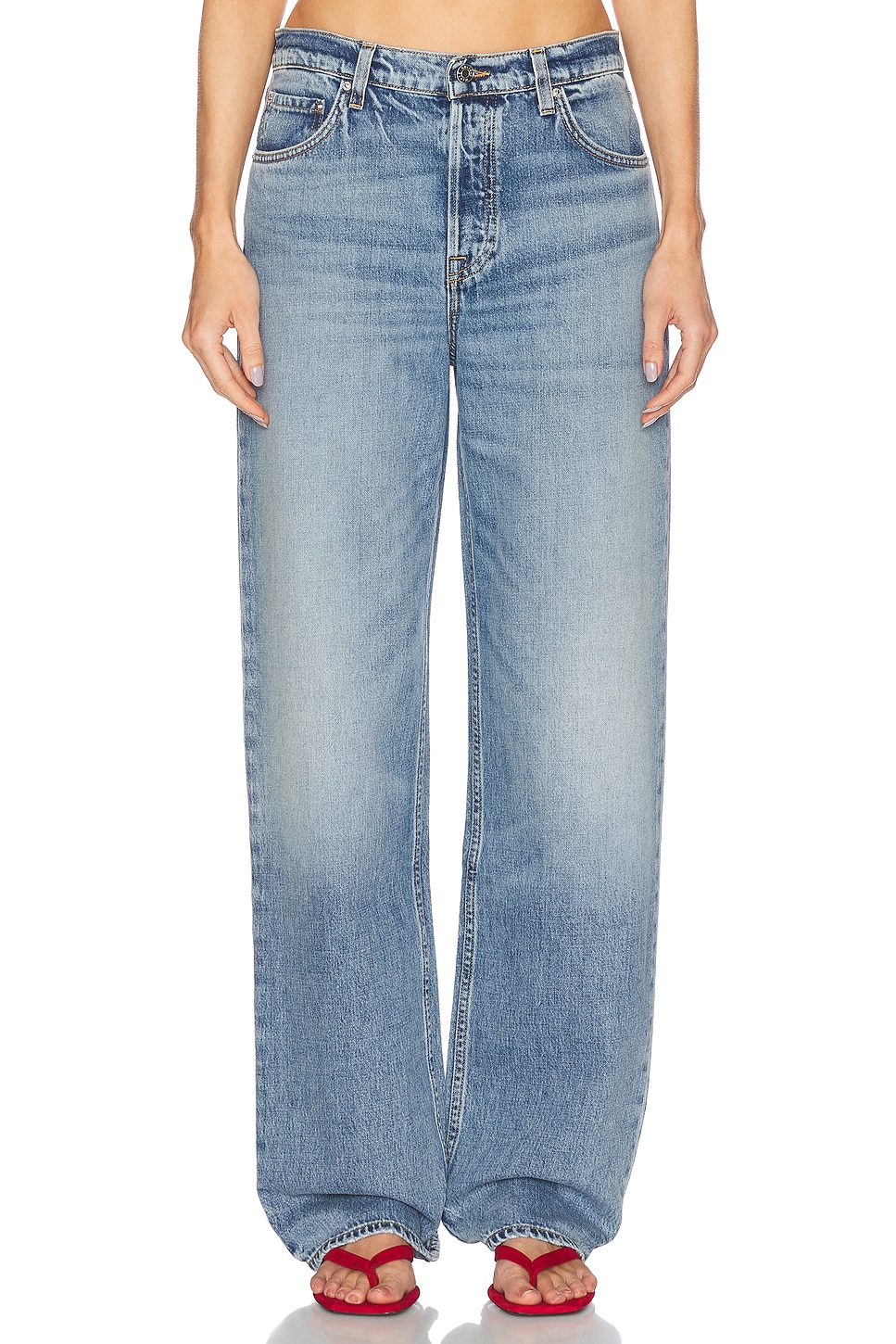GRLFRND Bella Low Rise Boyfriend in Blue. -  31 also in 23, 24, 25, 26, 27, 28, 29