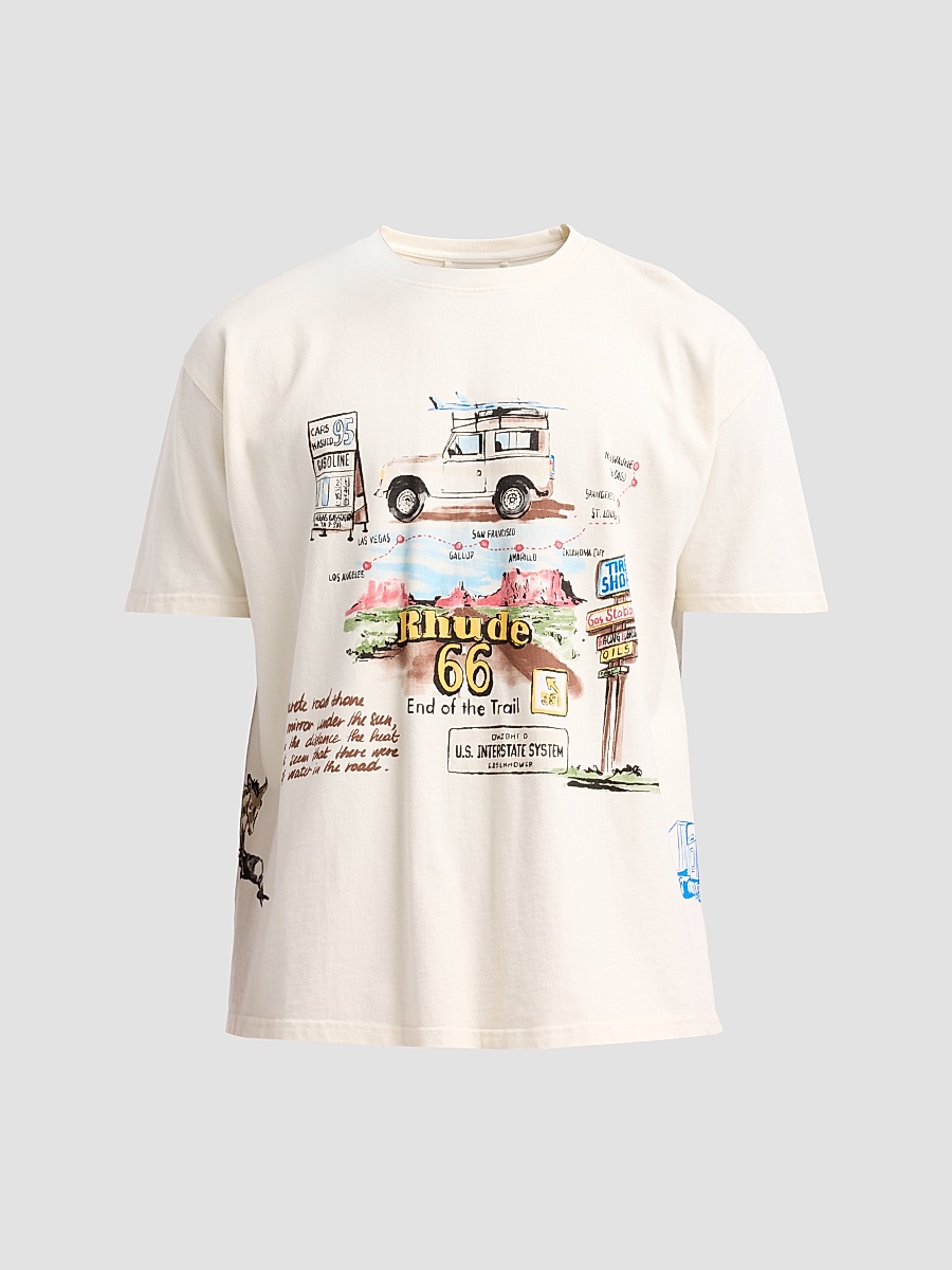 Men's Highway One T-Shirt - Vintage White Multi