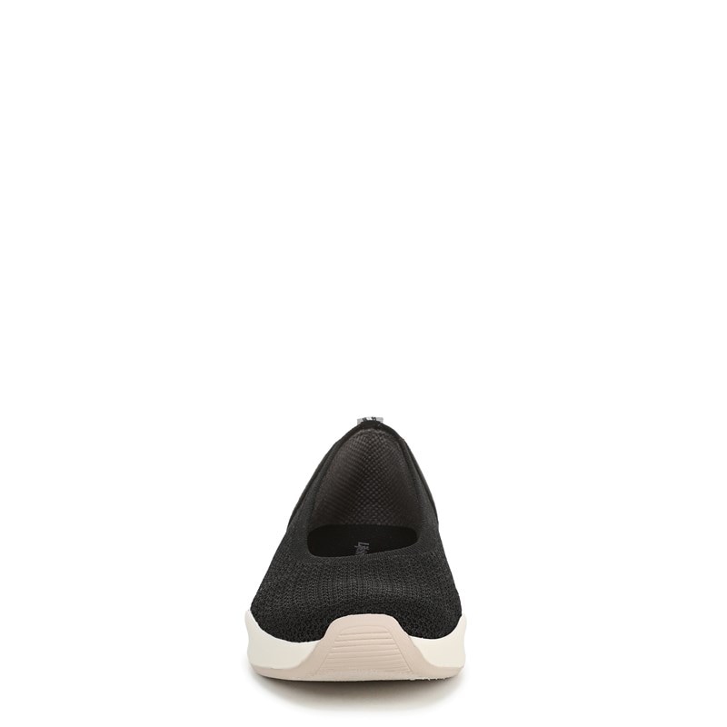 Women's Unity Skimmer Slip On Shoes (Black Stretch Fabric)