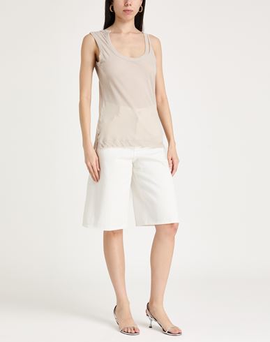 Woman Top Beige Size 2 Cotton
