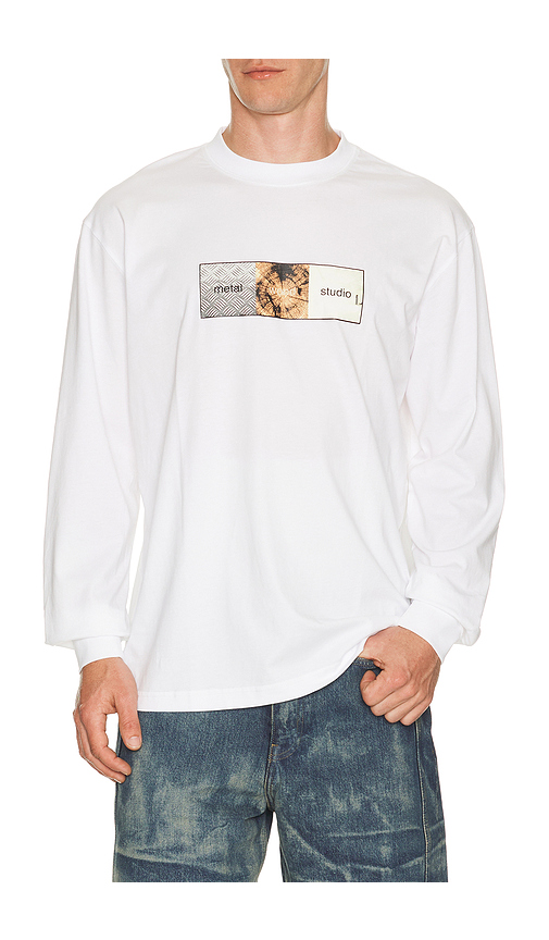 Metalwood Studio Obviously Longsleeve T-Shirt in White - White. L also in M, S, XL/1X