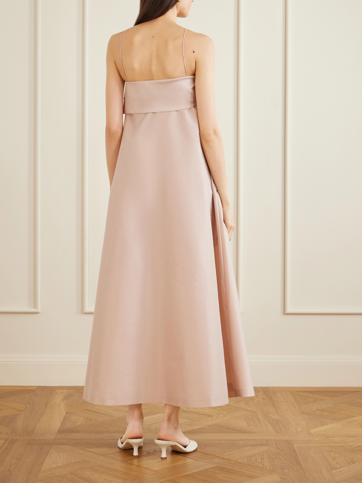 Bailey Bow-detailed Taffeta Gown - Pink