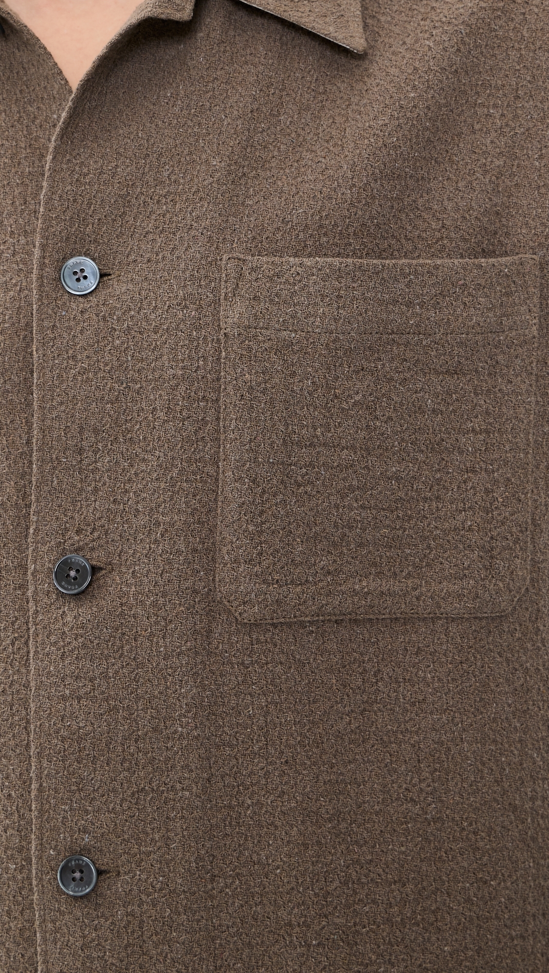 Open Weave Shirt Warm Grey