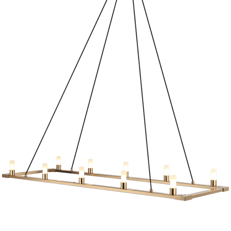 Matteo Cascadian 10-Light Chandelier In Aged Gold Bra
