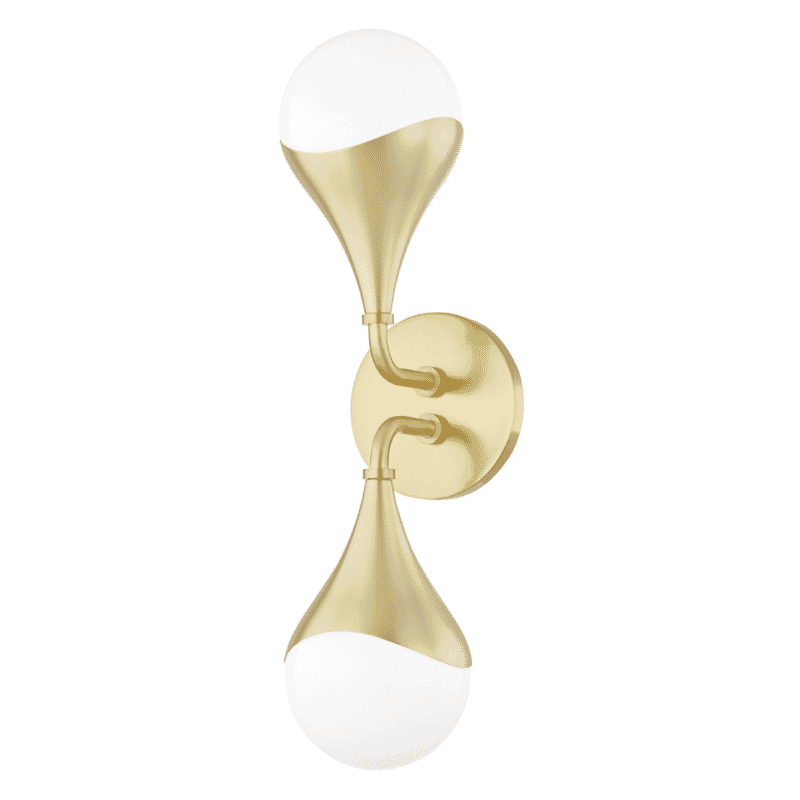 Aged Brass LED Bath and Vanity from the Ariana Collection