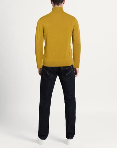 Man Turtleneck Marigold Size L Viscose, Nylon