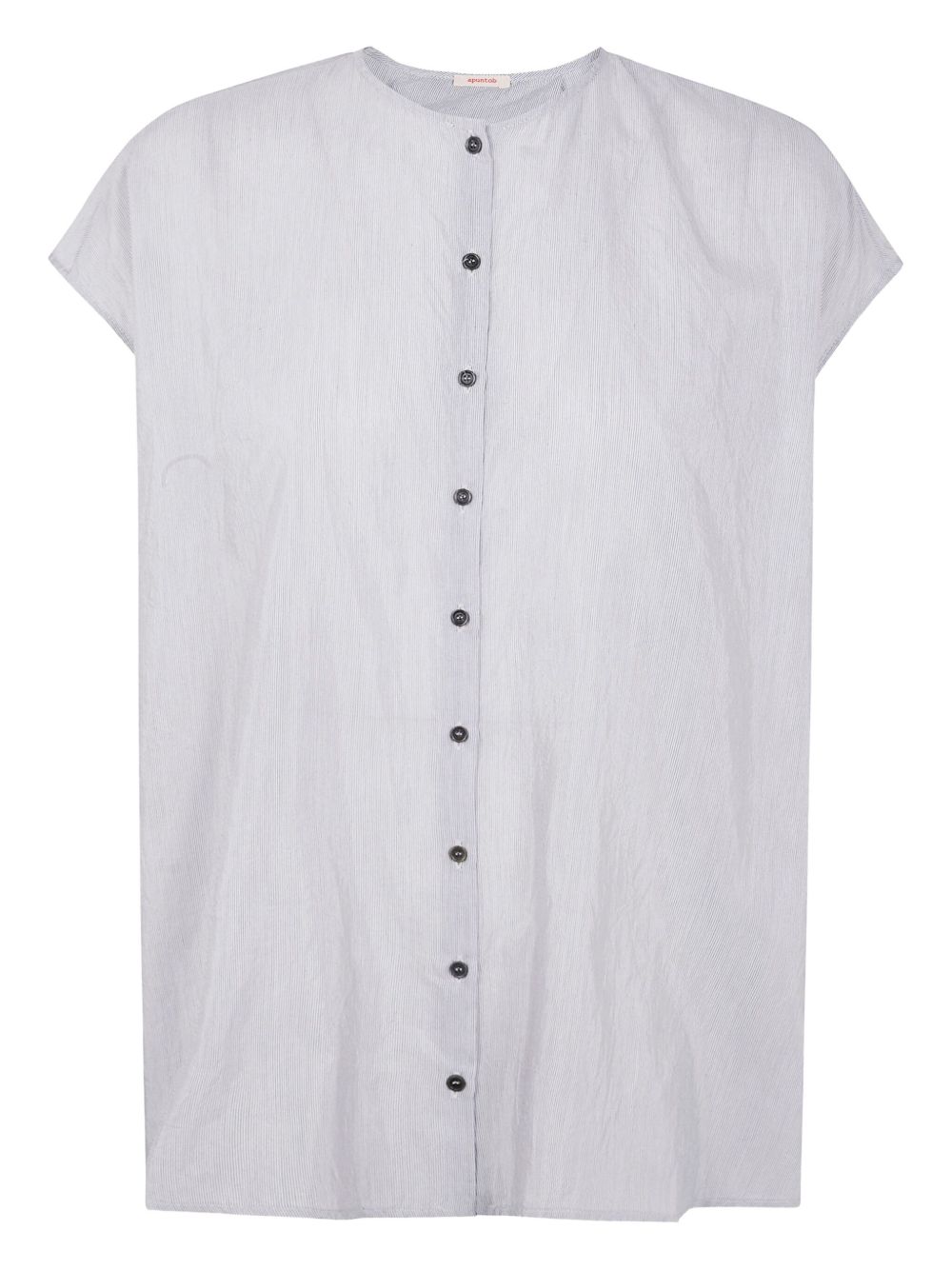 Button-up short-sleeveT-shirt - Grey