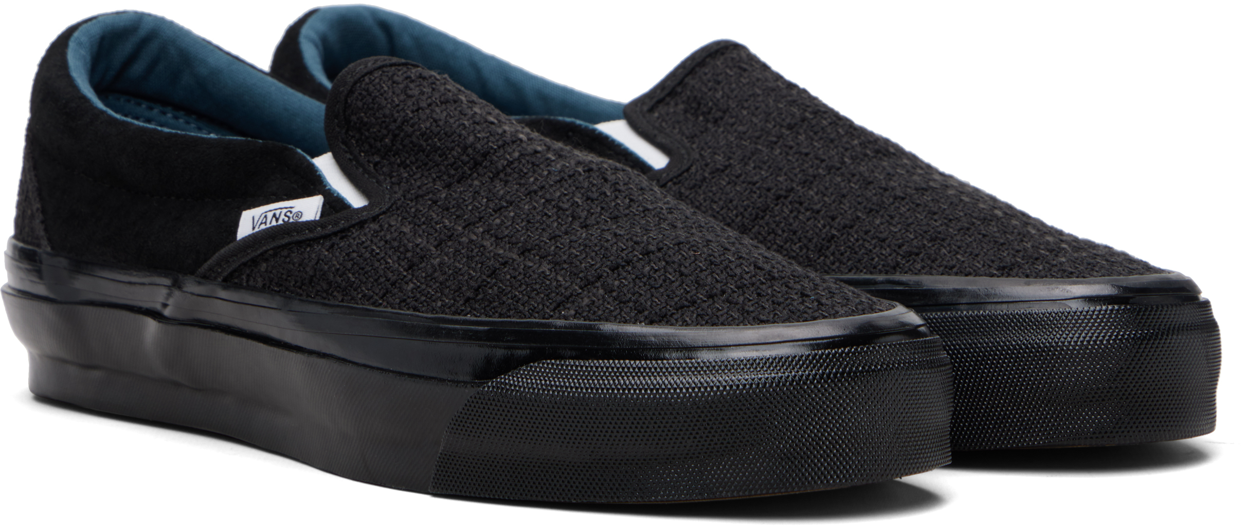 Black Premium Classic Slip-On Sneakers