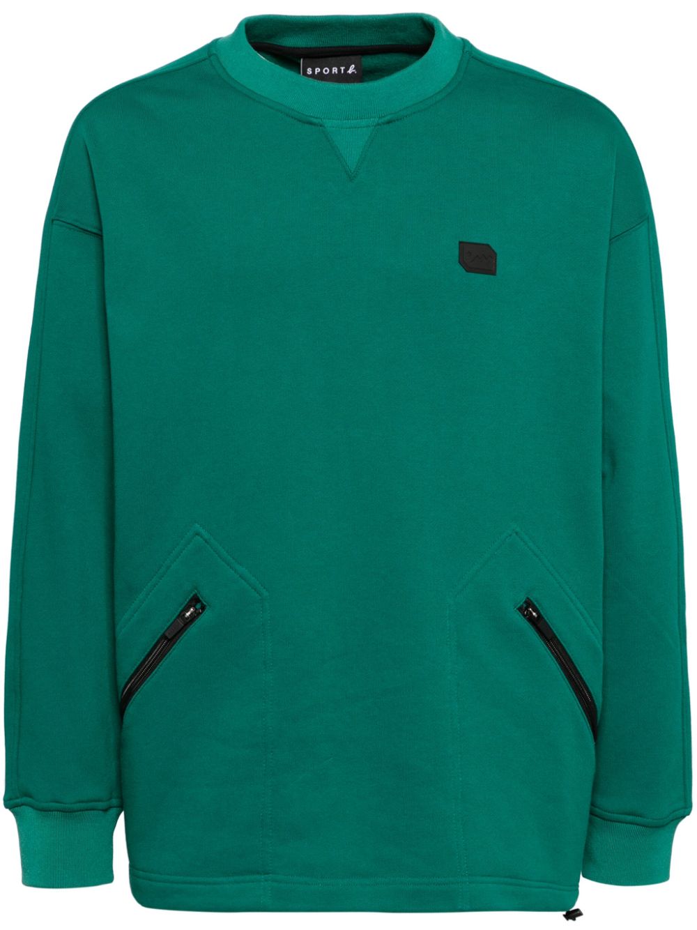 Zip-pocket sweatshirt - Green