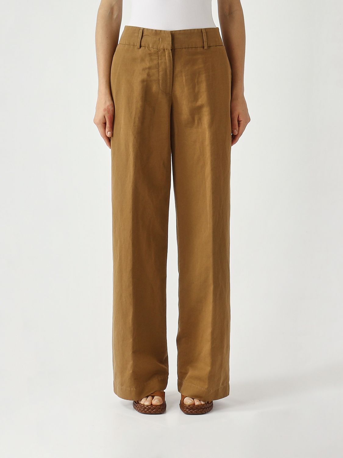 Pants Woman color Tobacco