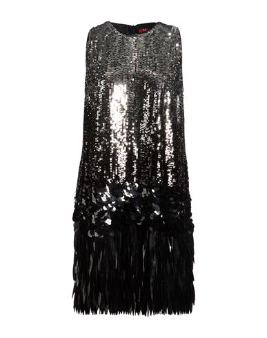 Woman Mini dress Silver Size 8 Polyester