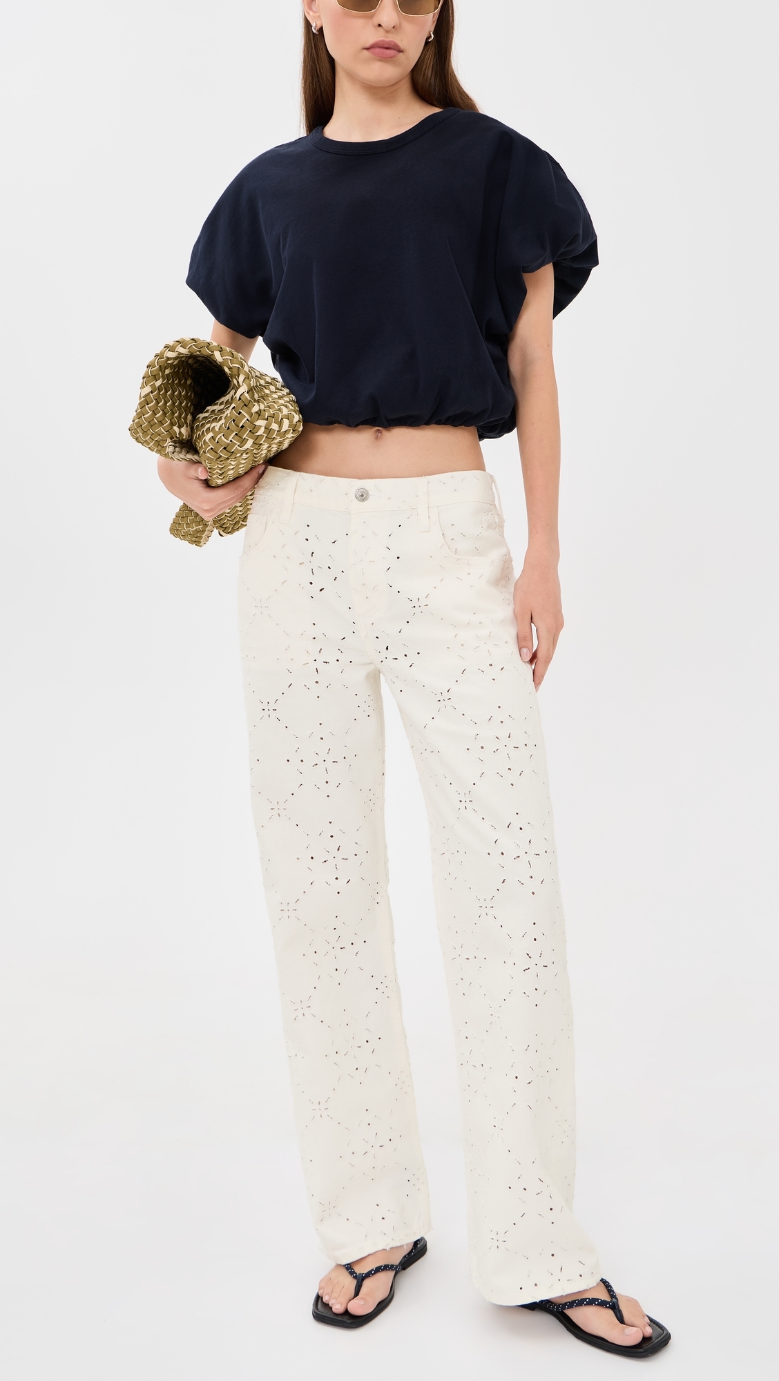 Lindz Straight Jeans Blanc