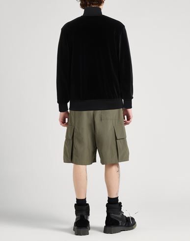 Palm Angels Man Sweatshirt Black Size S Cotton, Polyamide, Elastane